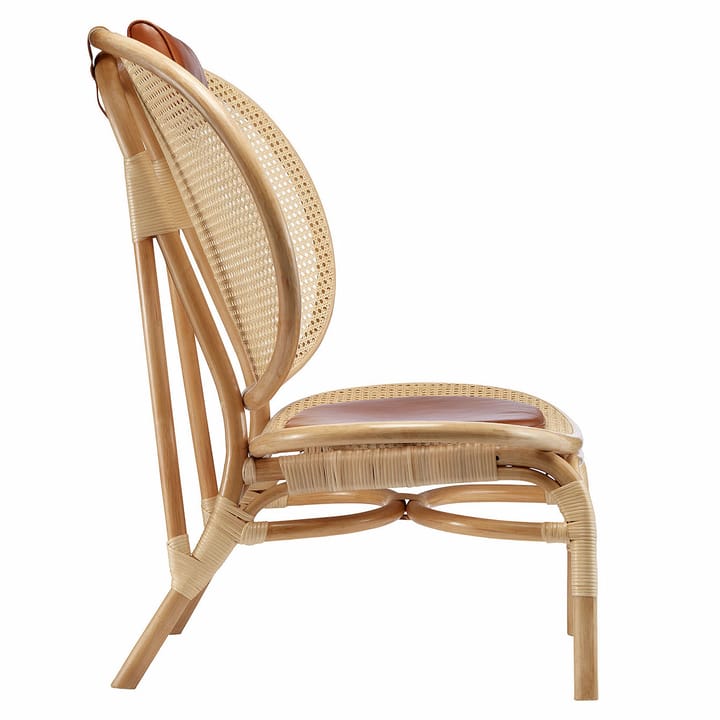Nomad loungestoel, Natuur-cognac leer NORR11