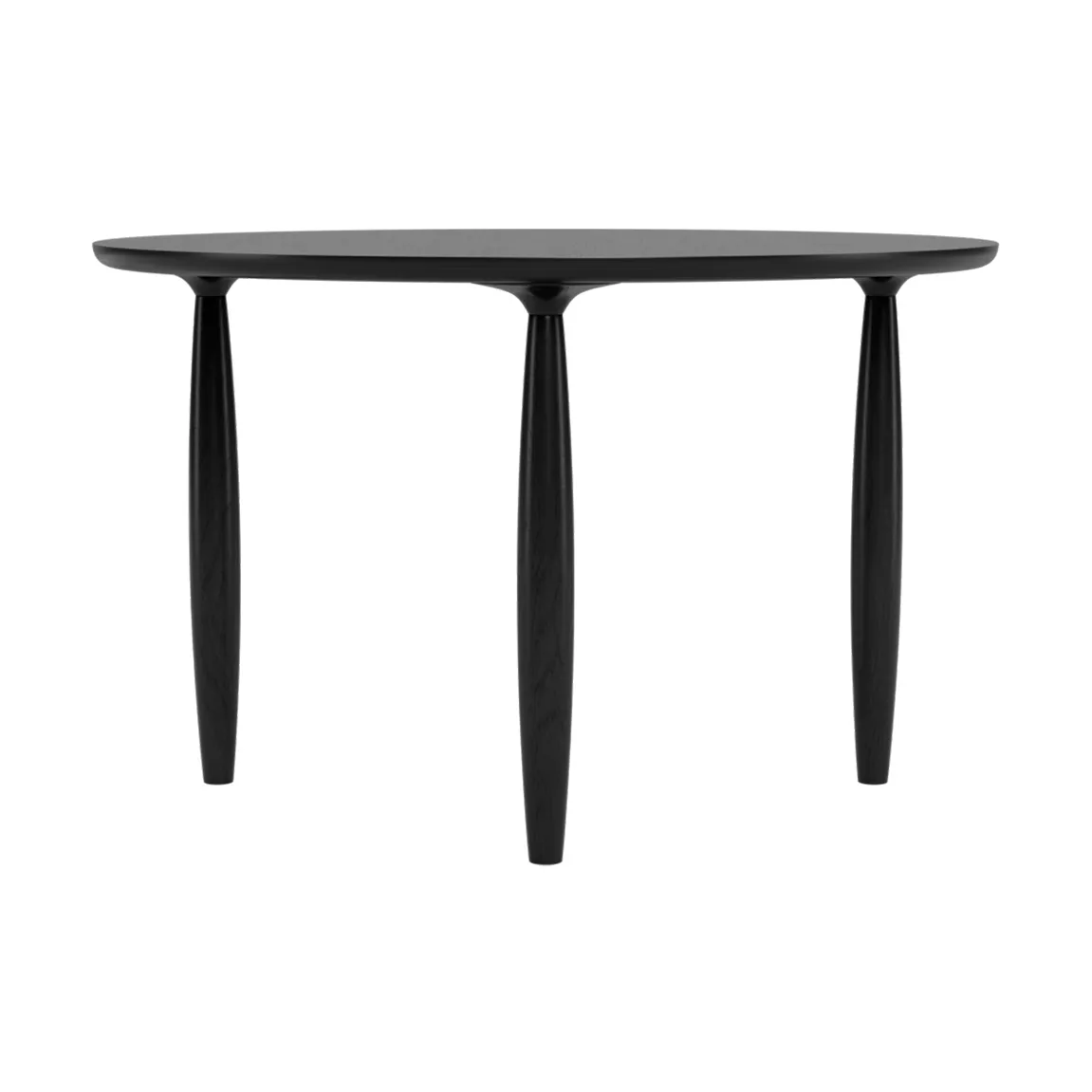 Oku eettafel, Zwart eiken, Ø120 cm NORR11