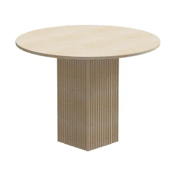 Soho eettafel - Beige travertin, Ø120x72 cm - NORR11