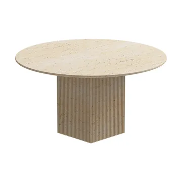 Soho eettafel - Beige travertin, Ø140x70 cm - NORR11