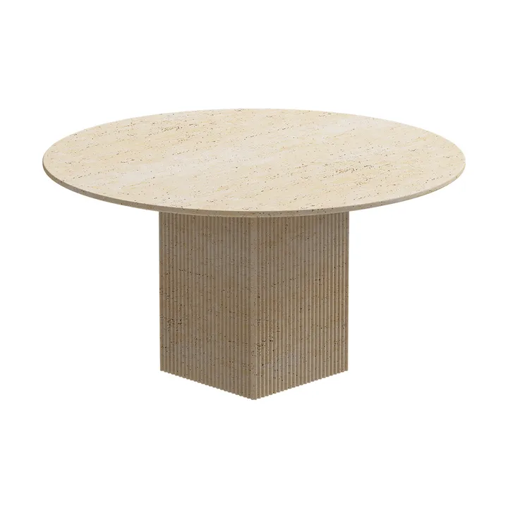 Soho eettafel - Beige travertin, Ø140x70 cm - NORR11