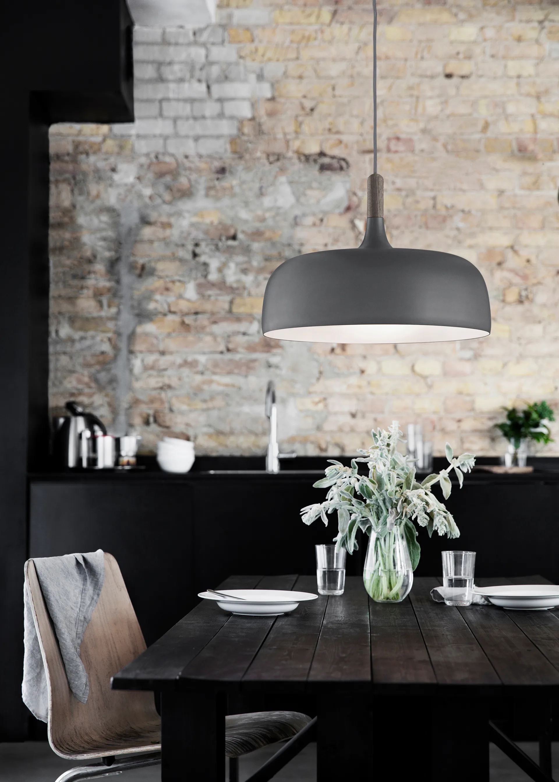 Acorn hanglamp, Matgrijs Northern