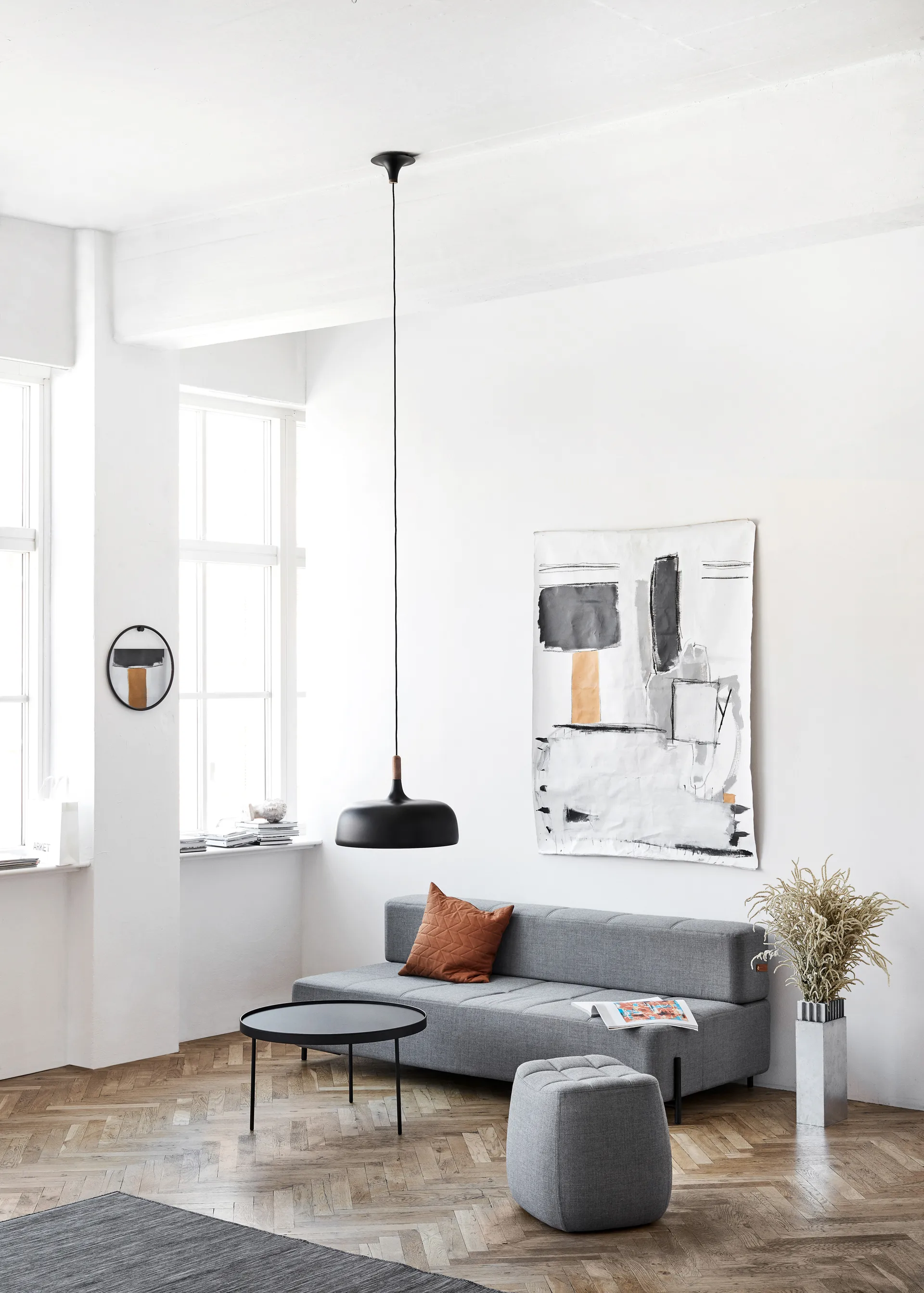 Acorn hanglamp, Matzwart Northern