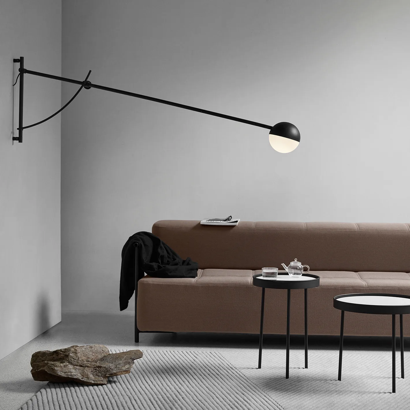 Balancer wandlamp, Zwart Northern