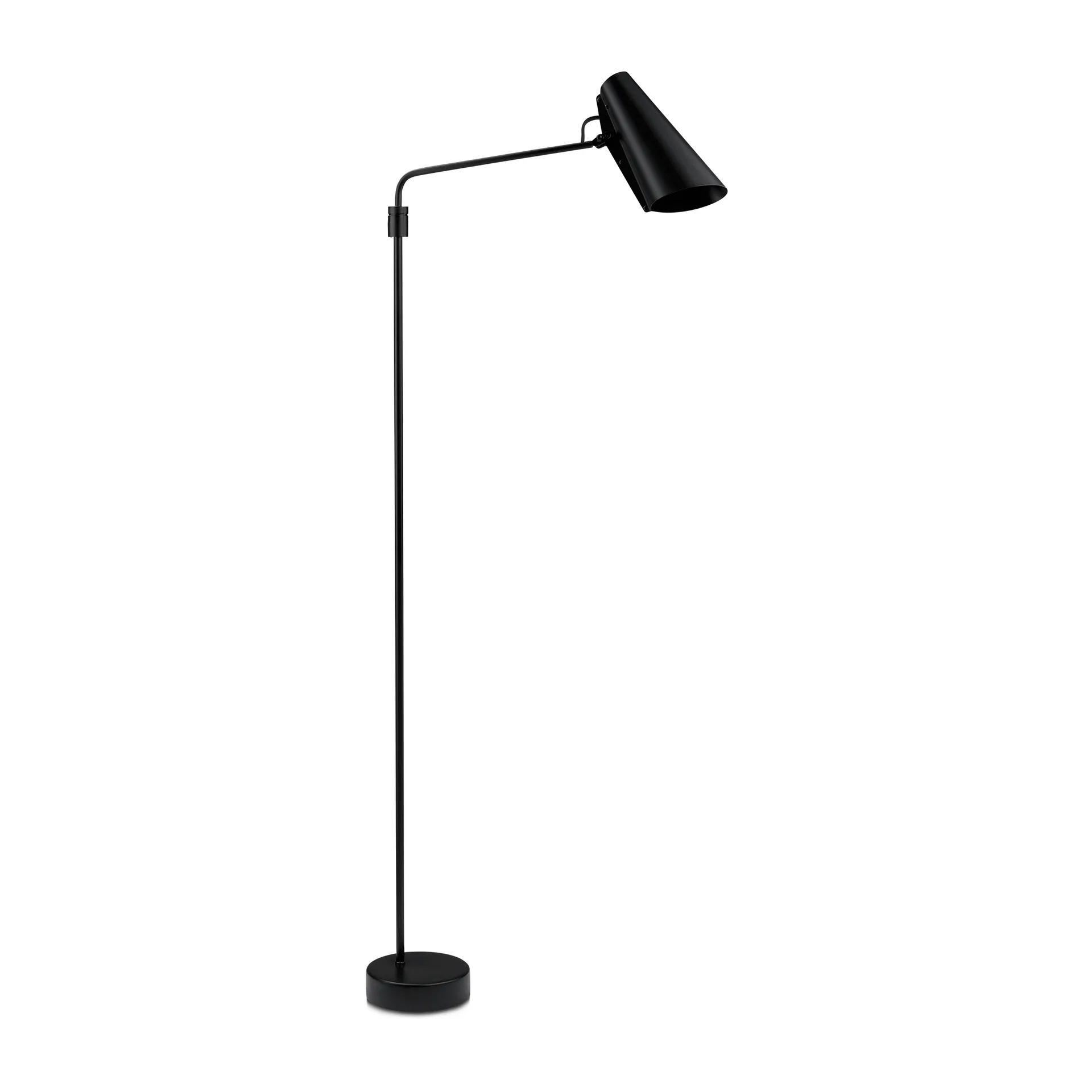 Birdy swing vloerlamp, Zwart-zwart Northern