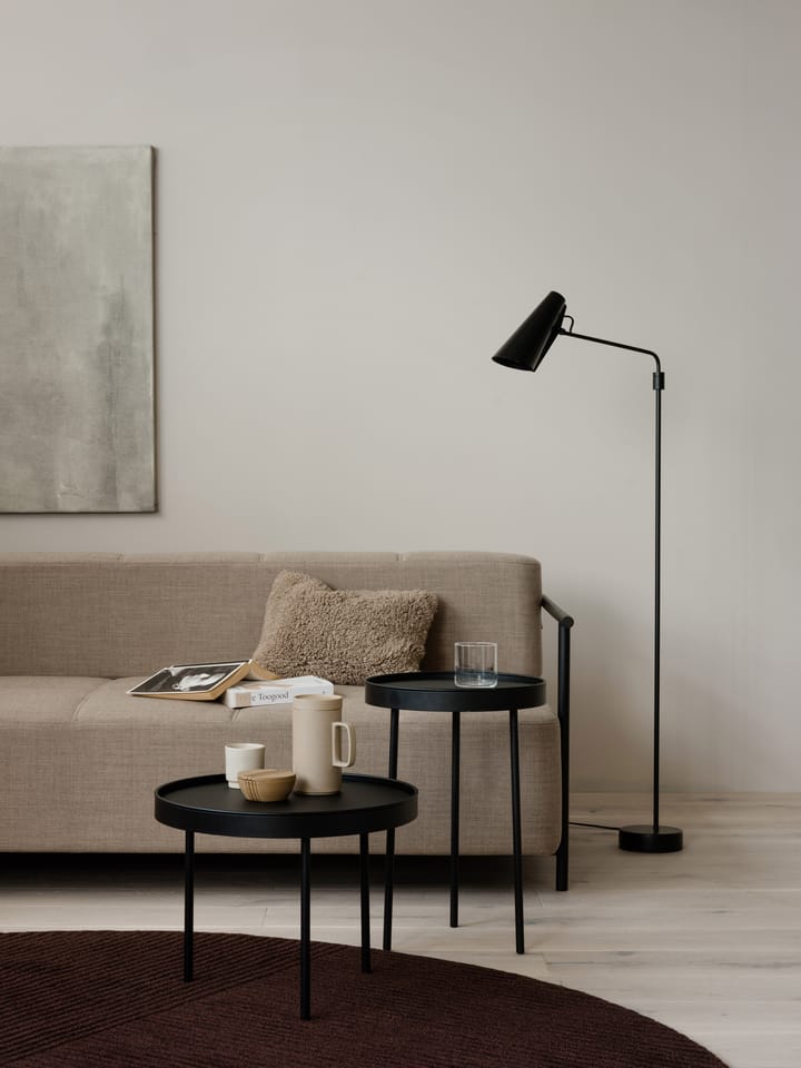 Birdy swing vloerlamp, Zwart-zwart Northern