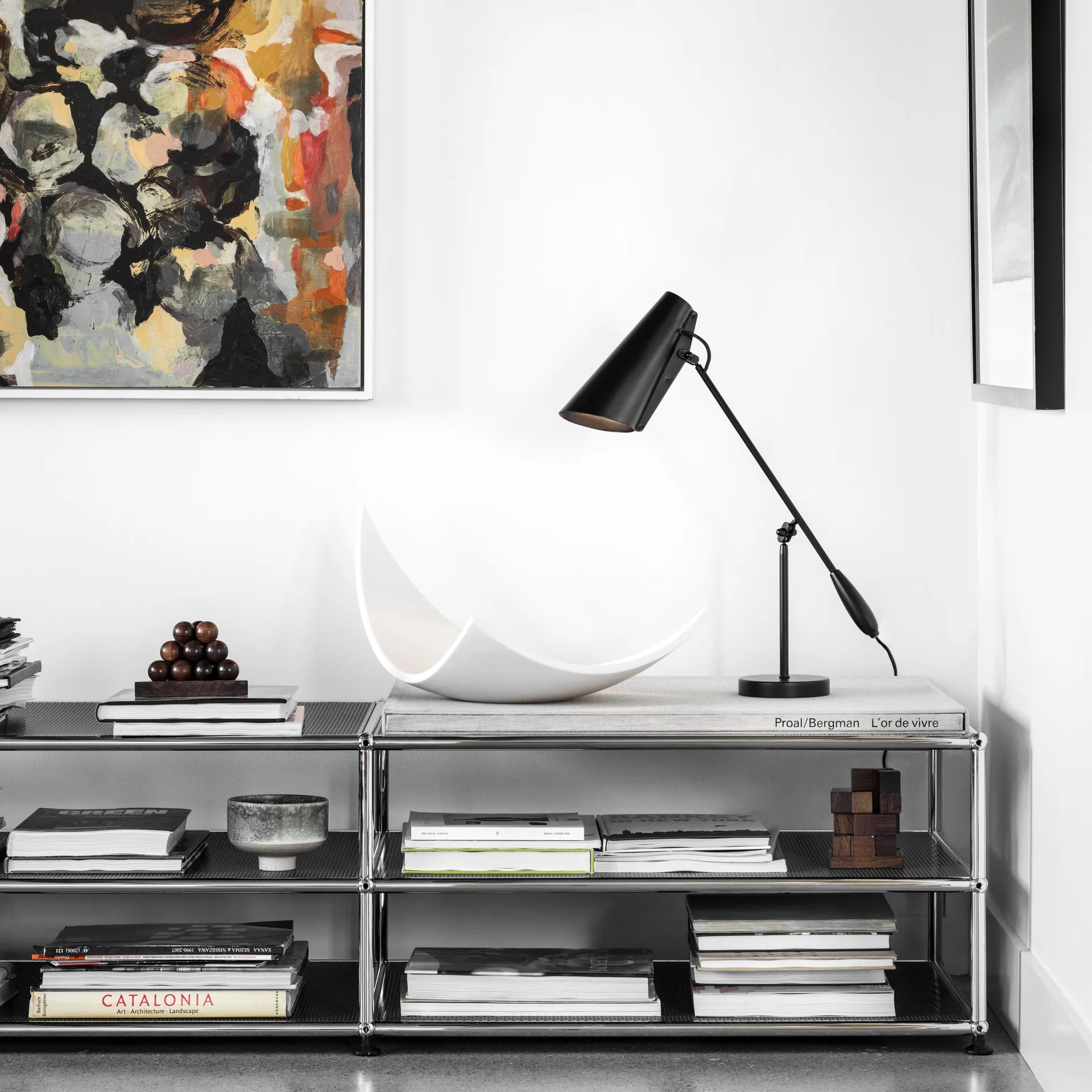 Birdy tafellamp, zwart Northern