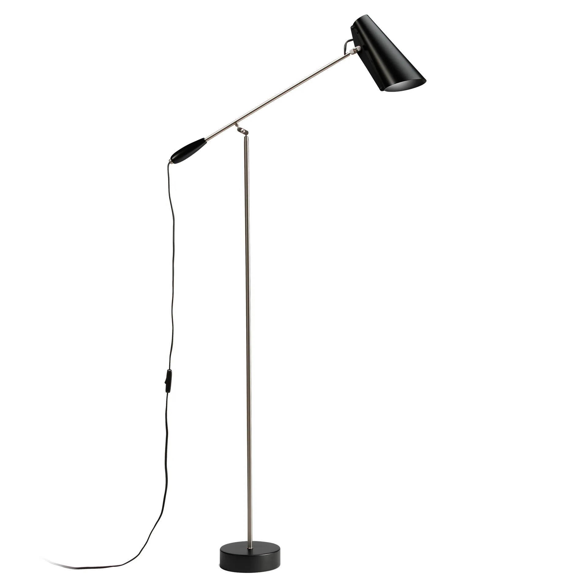 Birdy vloerlamp, Black-steel Northern