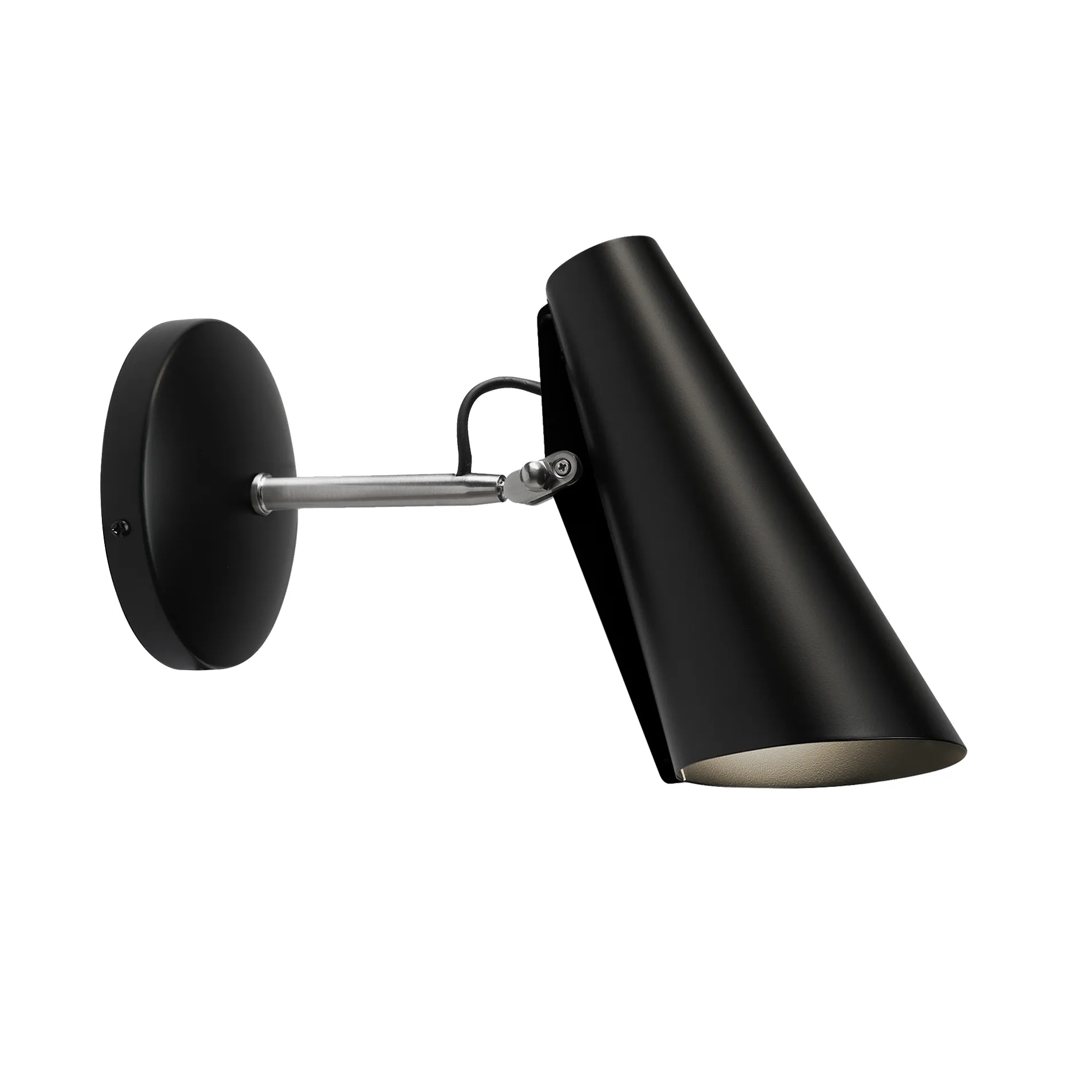 Birdy wandlamp klein, Black-steel Northern