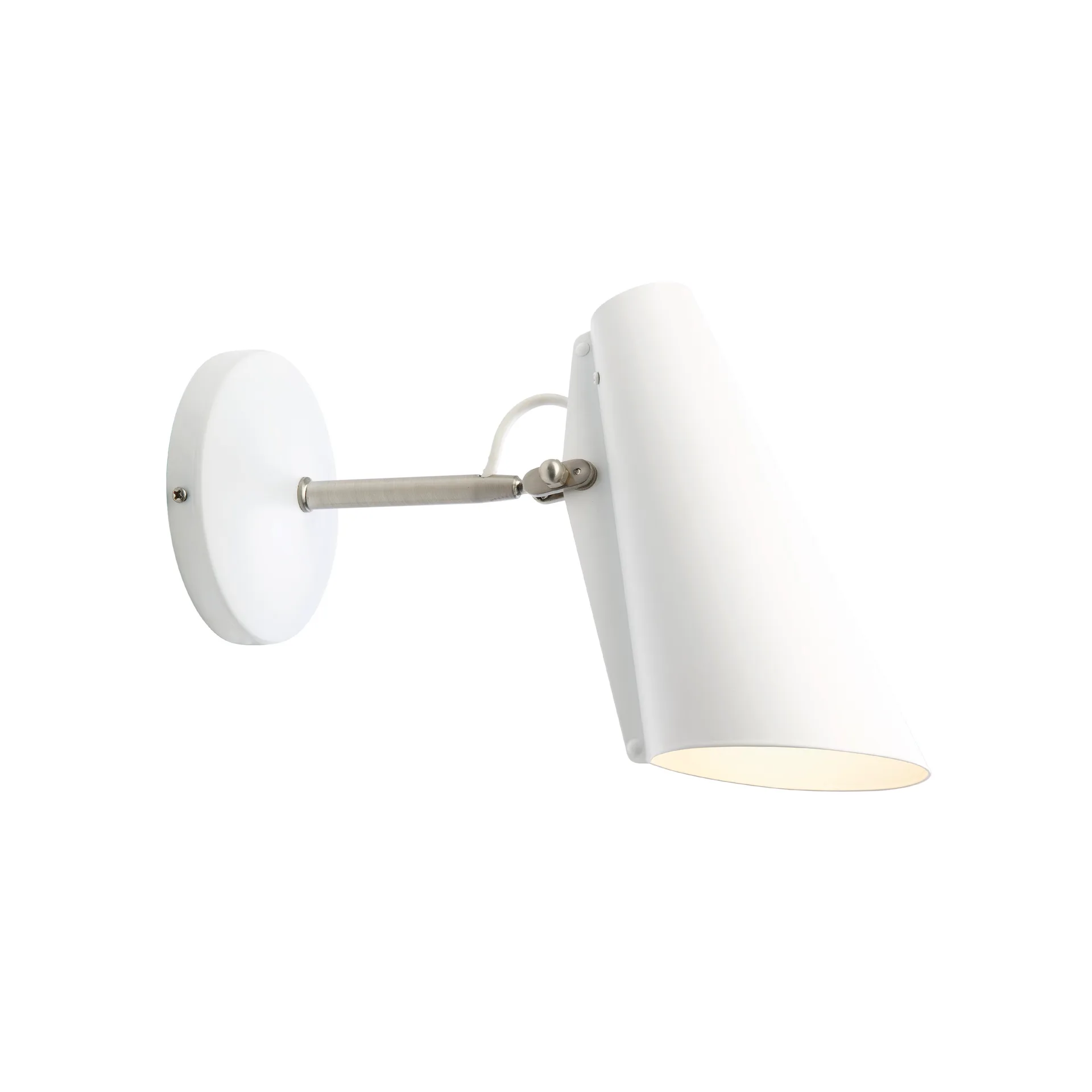 Birdy wandlamp klein, Matt white (mat wit) Northern