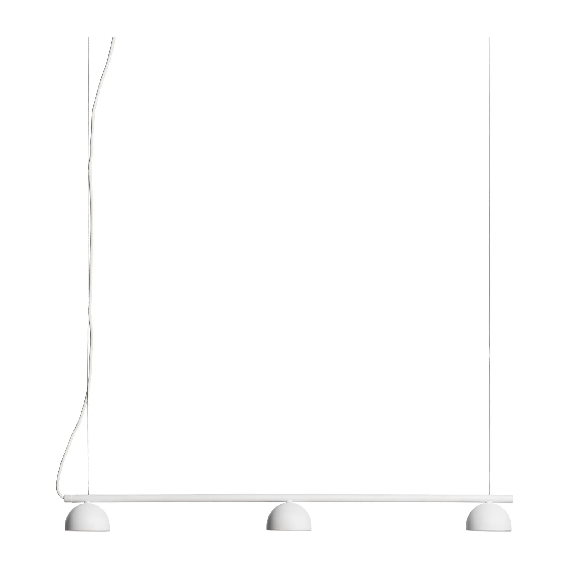 Blush Rail 3 plafondlamp, Wit mat Northern