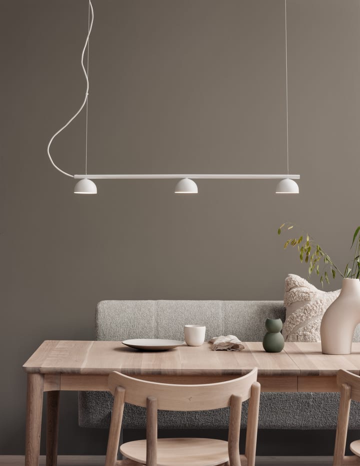 Blush Rail 3 plafondlamp, Wit mat Northern