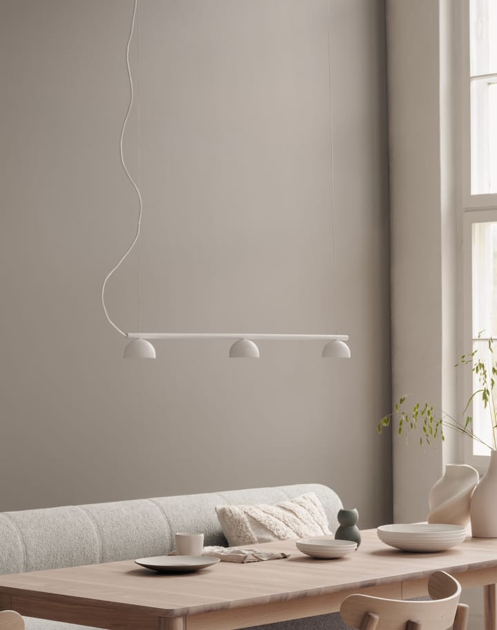 Blush Rail 3 plafondlamp, Wit mat Northern