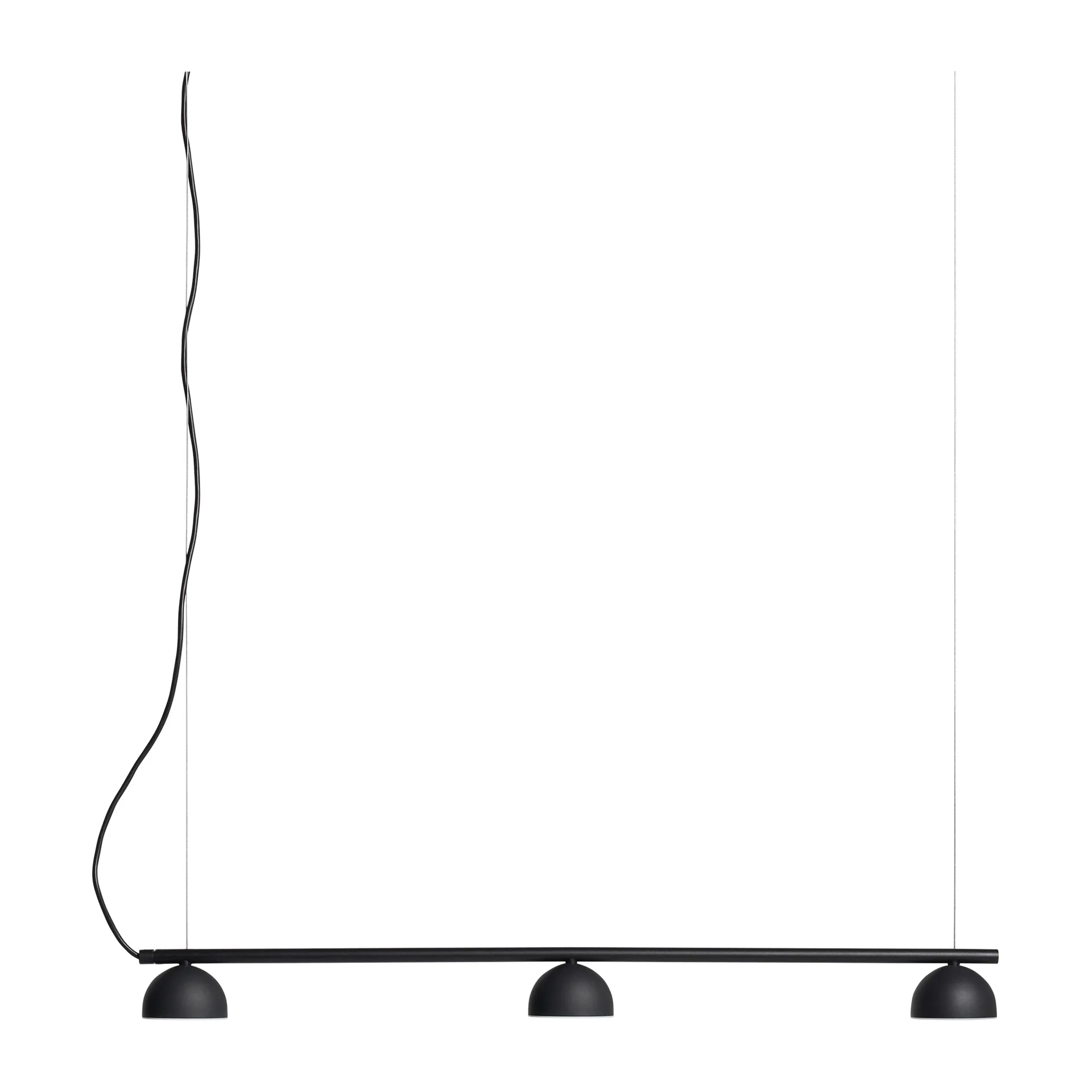 Blush Rail 3 plafondlamp, Zwart mat Northern
