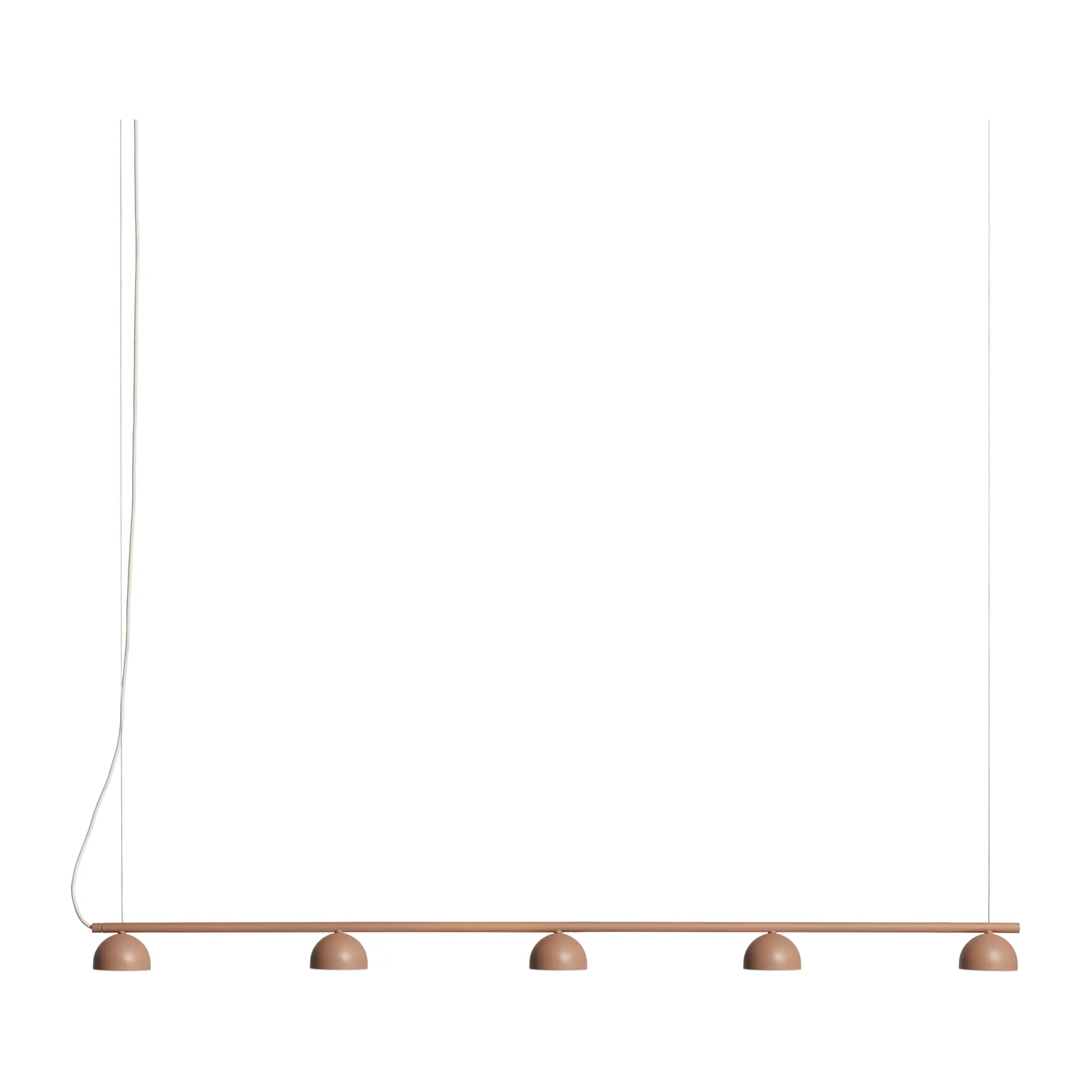 Blush Rail 5 plafondlamp, Warm beige Northern