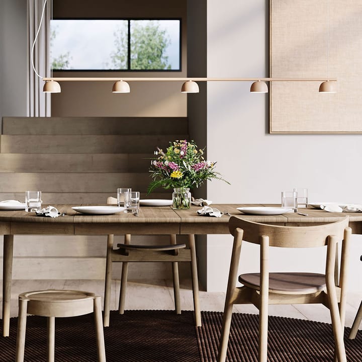 Blush Rail 5 plafondlamp, Warm beige Northern