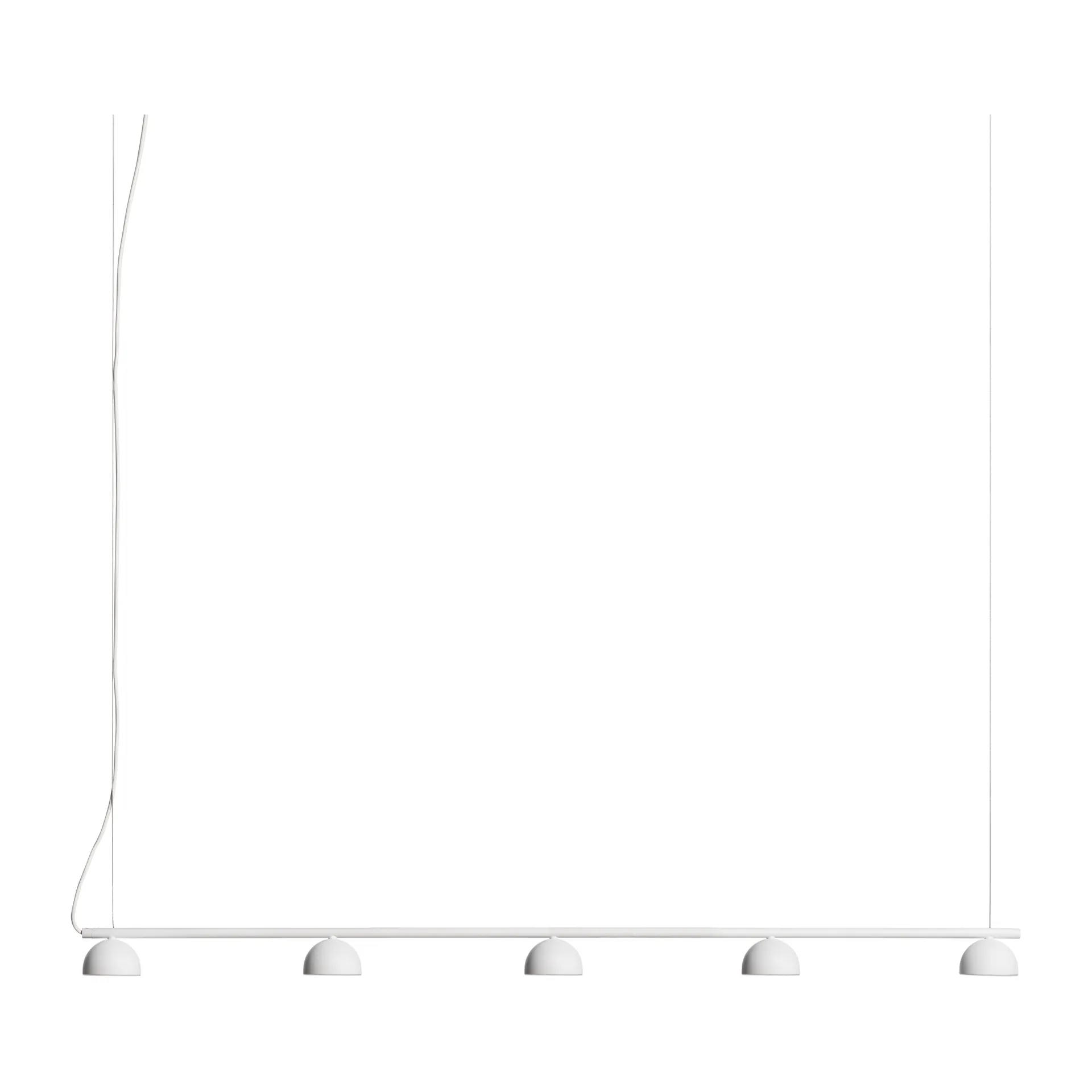Blush Rail 5 plafondlamp, Wit mat Northern