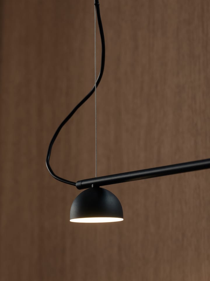 Blush Rail 5 plafondlamp, Zwart mat Northern