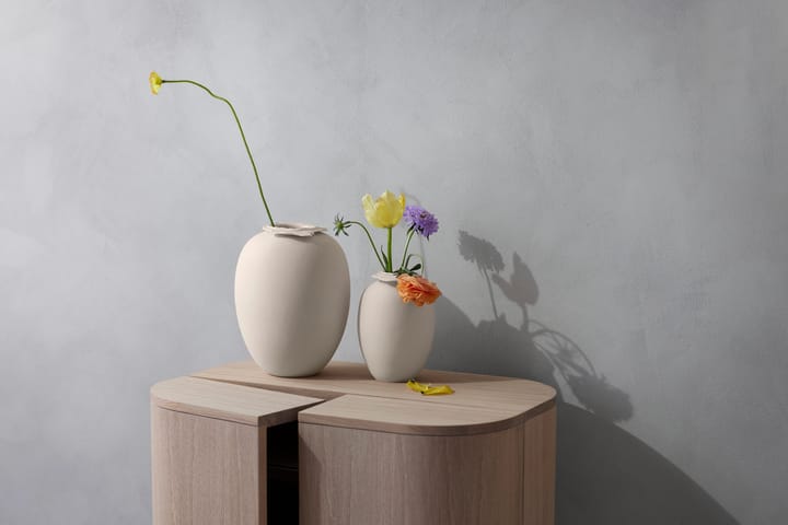 Brim vaas 18 cm kandelaar, Beige Northern