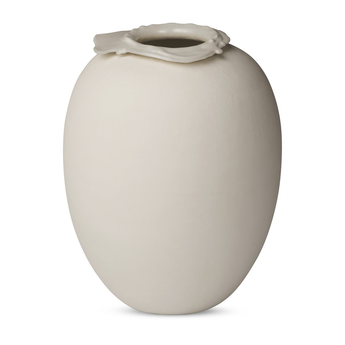 Northern Brim vaas 28 cm Beige | Scandinavisch Interieur | Vazen | Beige