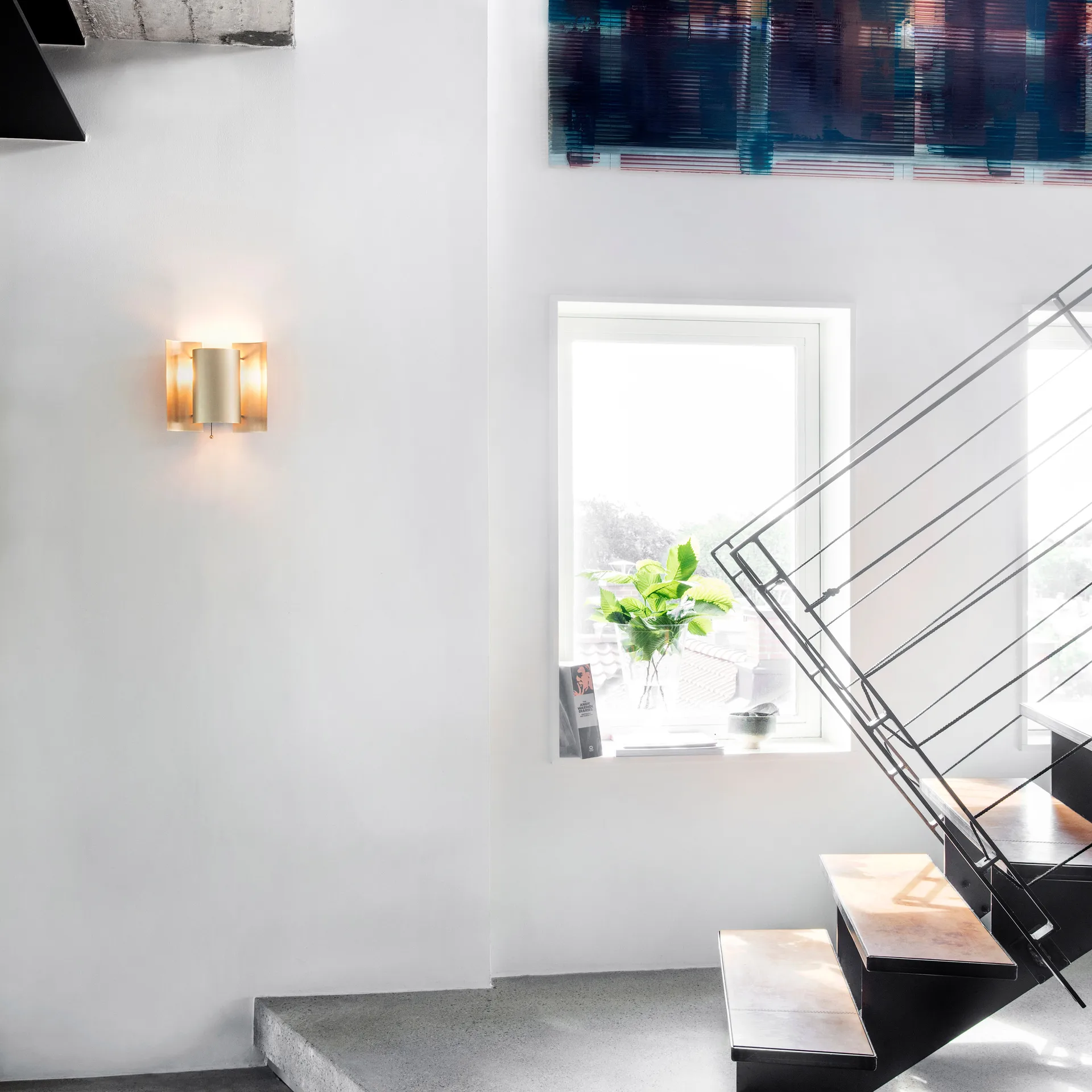 Butterfly wandlamp, messing Northern