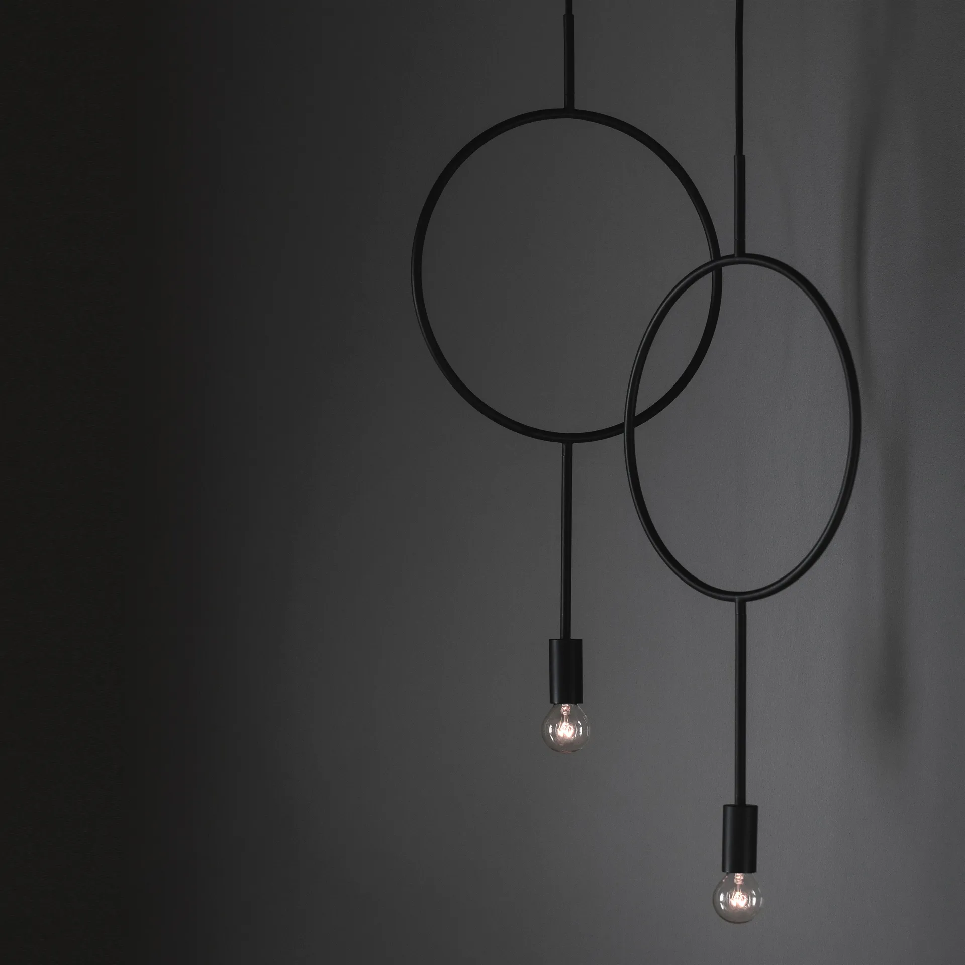 Circle hanglamp, zwart Northern