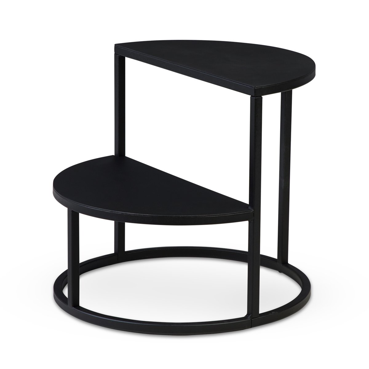Northern Dais trapje 1 zwart | Scandinavisch Interieur | Krukjes & Poefs | Zwart