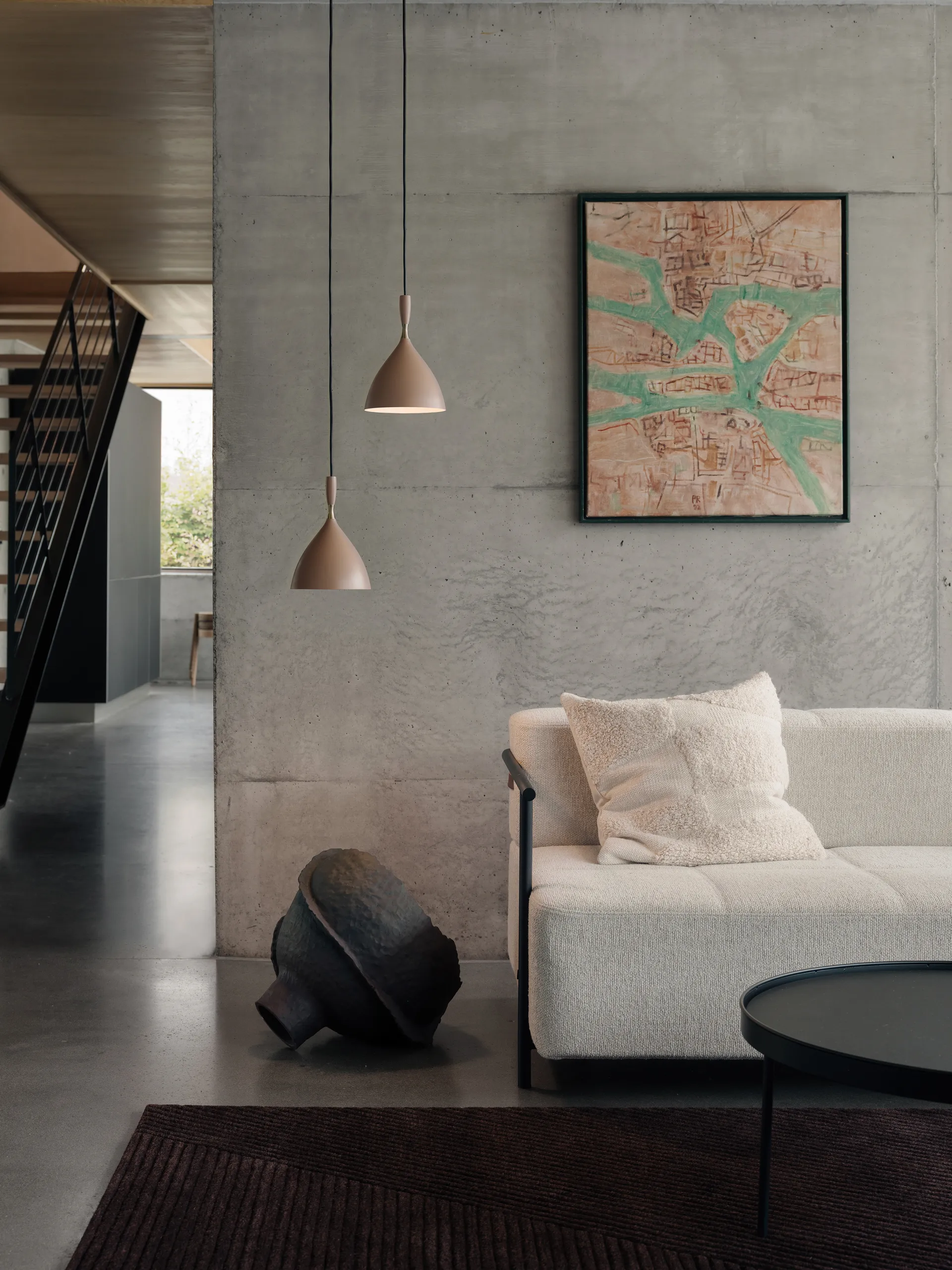 Dokka hanglamp, Warm beige Northern