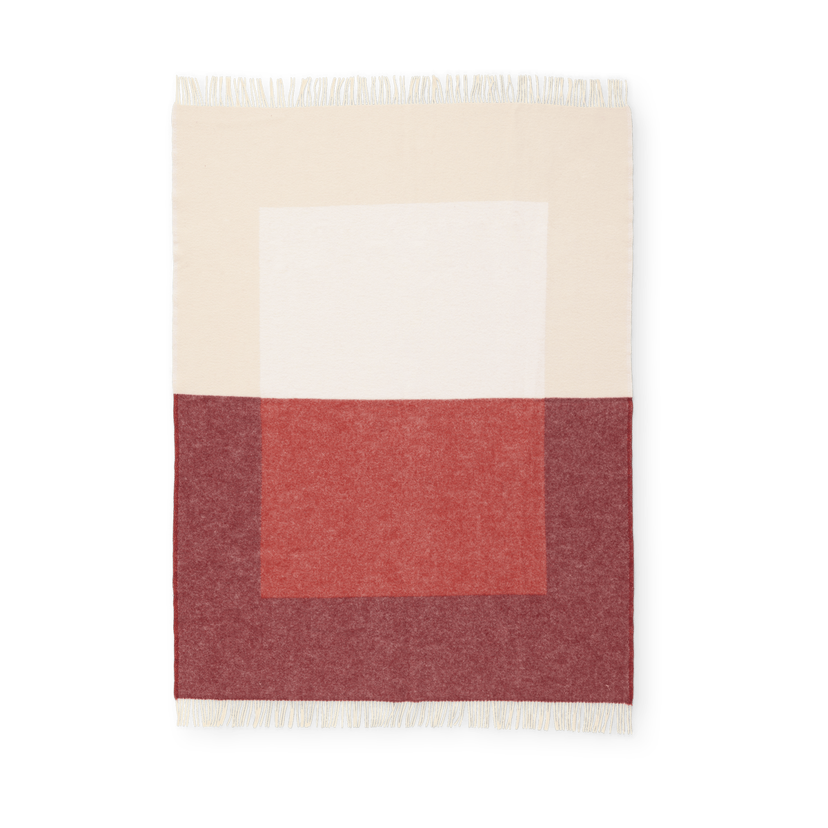 Northern Echo plaid 130x170 cm Red | Scandinavisch Interieur | Katoenen dekens & spreien | Rood