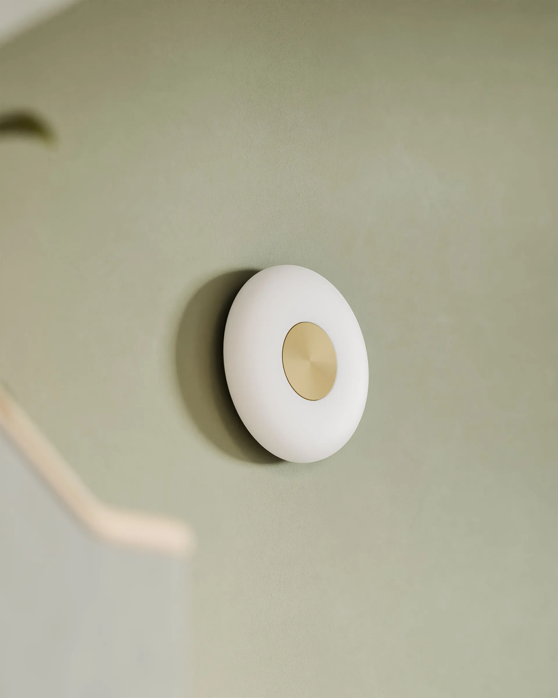 Glint wandlamp Ø25 cm, Opalglas wit Northern