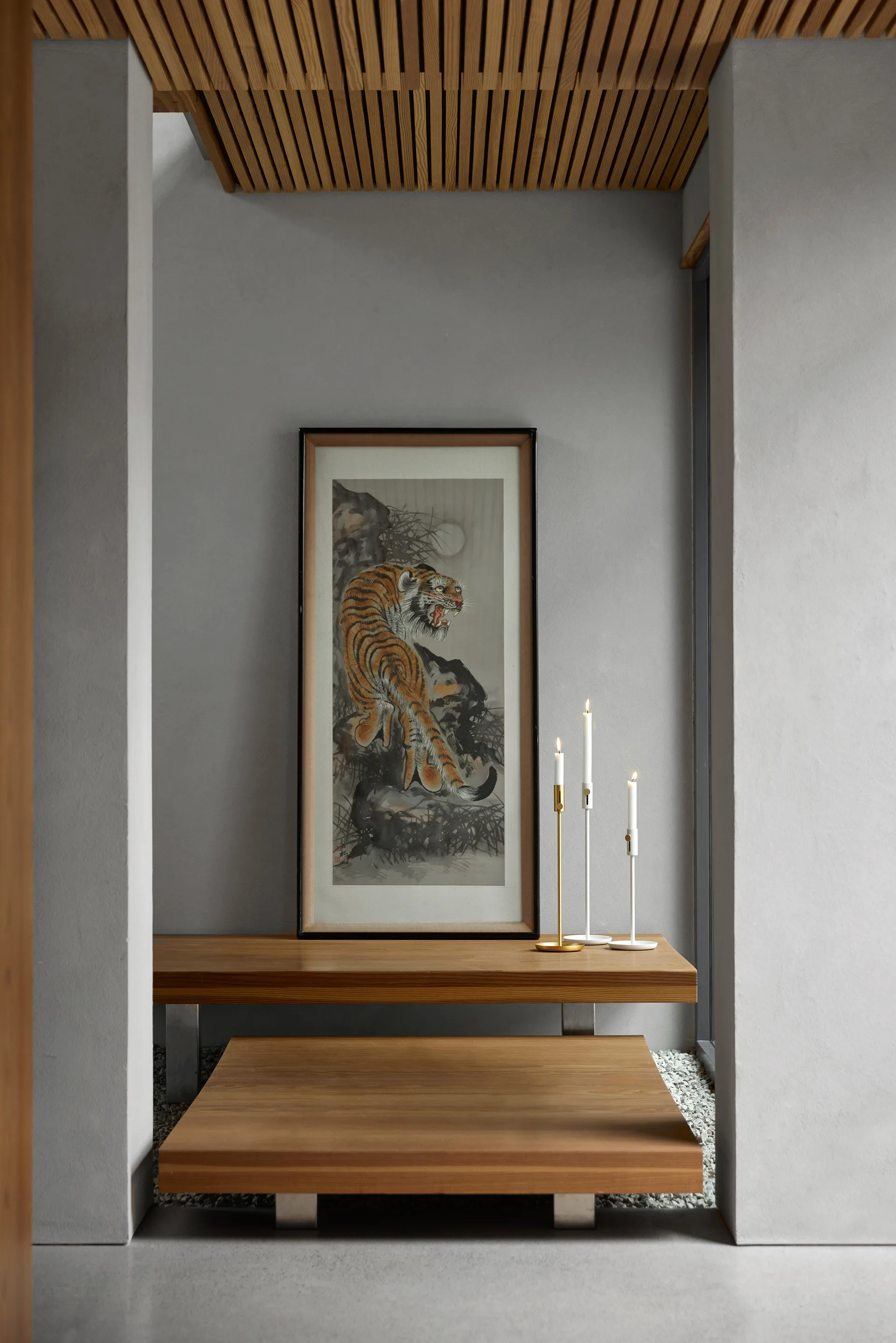 Granny kandelaar 44 cm, Messing Northern