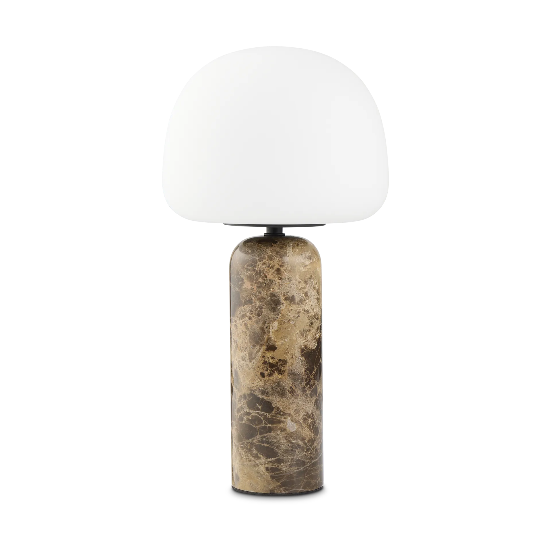 Kin tafellamp 40 cm., Brown marble Northern