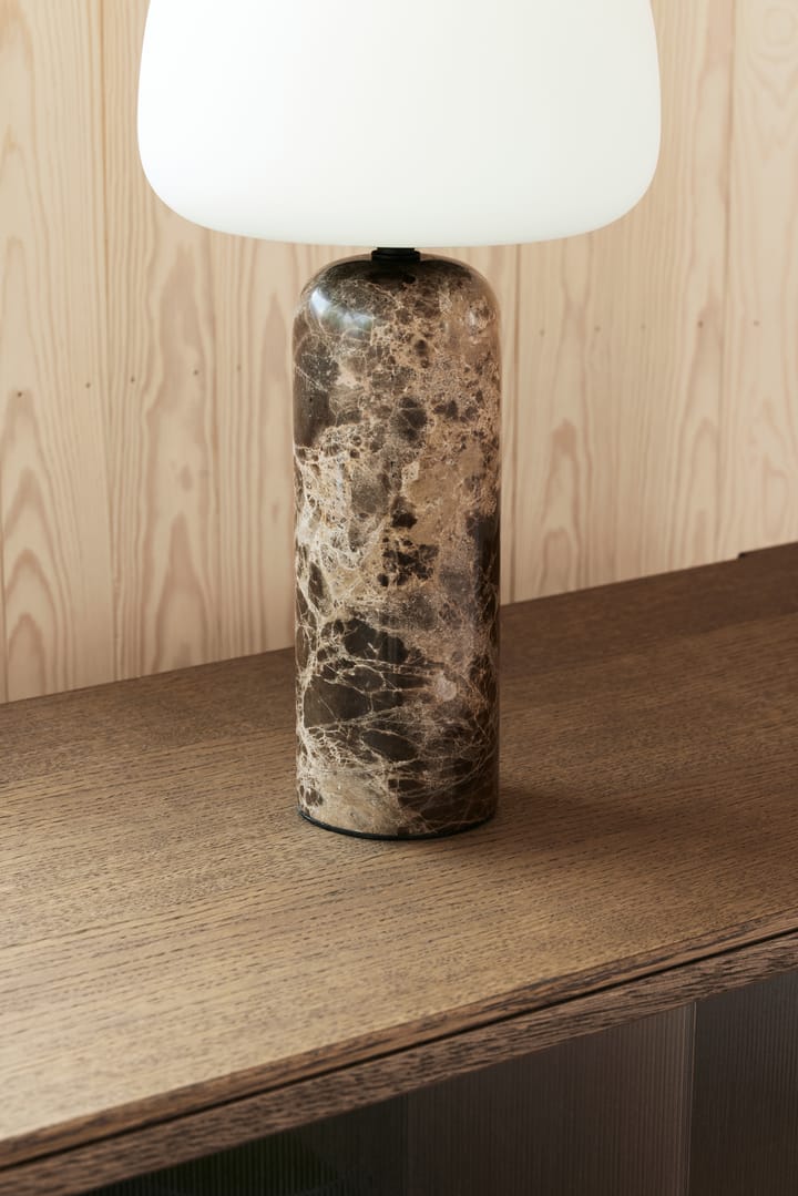 Kin tafellamp 40 cm., Brown marble Northern