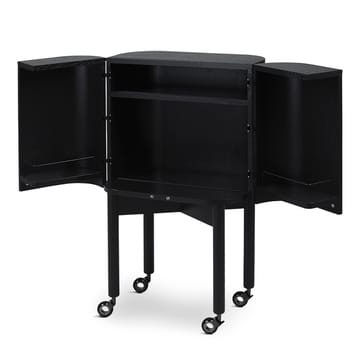 Loud serveertrolley op wielen - Zwart - Northern