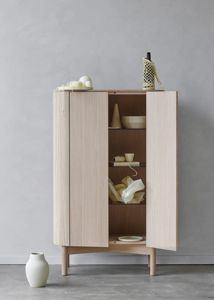 Loud tall kast 143 cm, Light oiled oak Northern