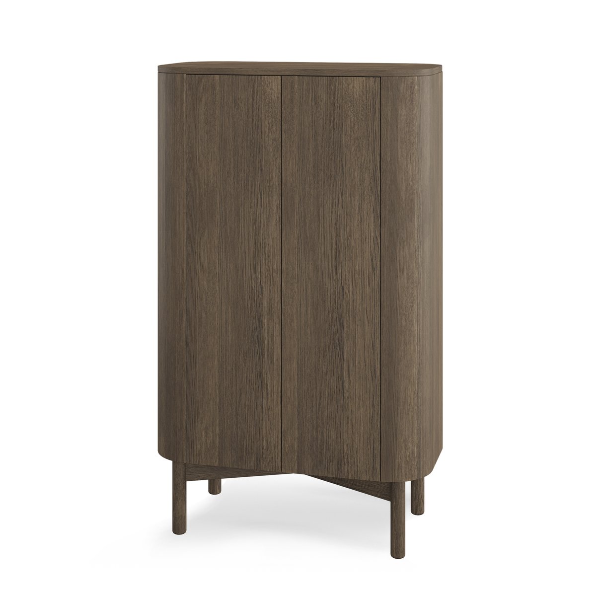 Northern Loud tall kast 143 cm oak | Scandinavisch Interieur | Vitrinekasten | Bruin