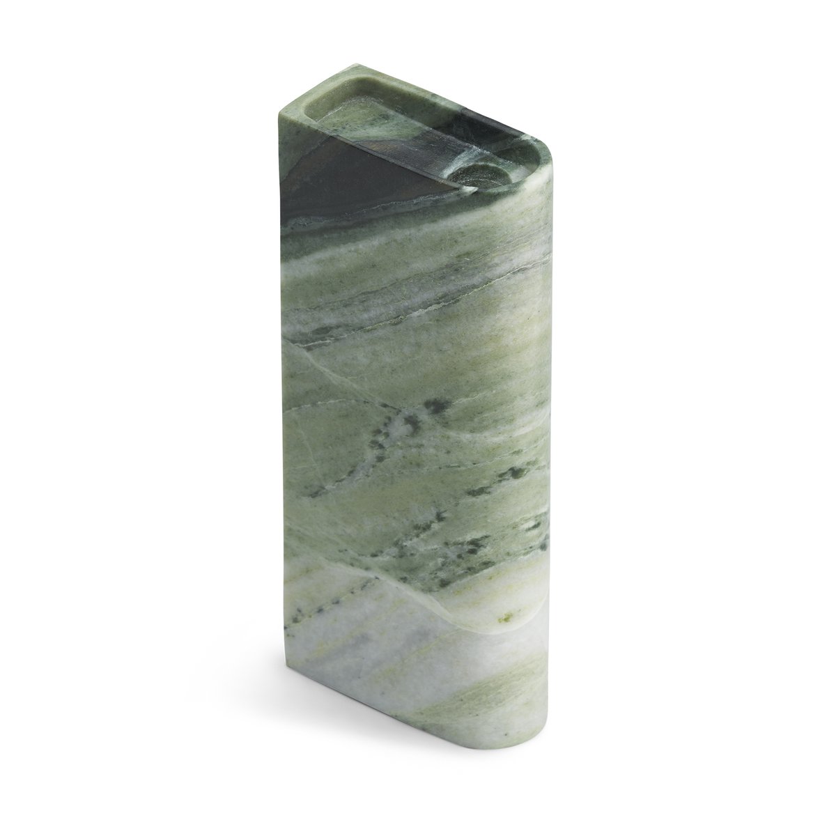 Northern Monolith kaarsenhouder tall Mixed green marble