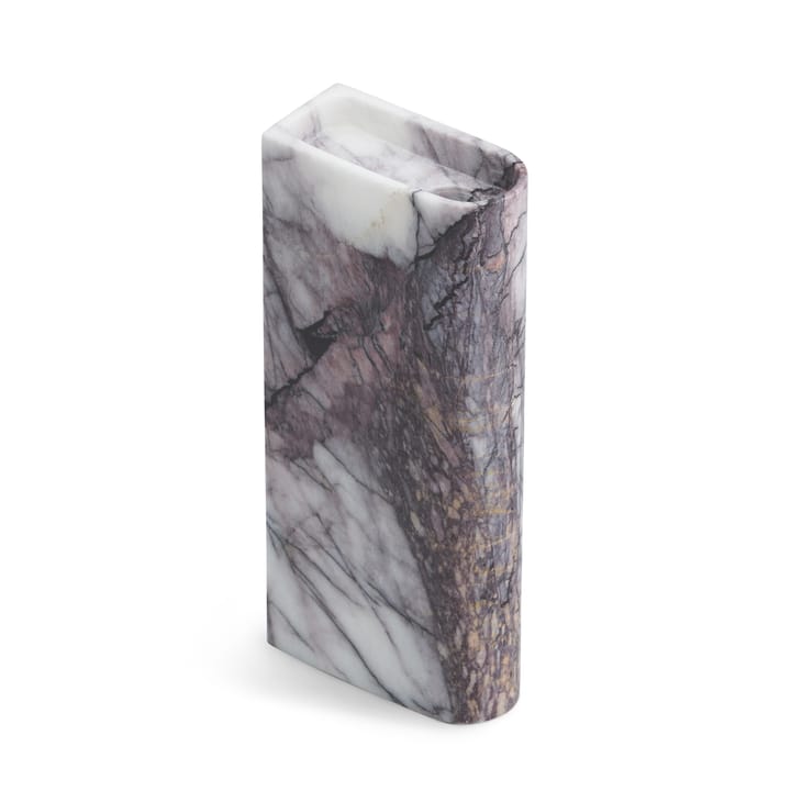 Monolith kaarsenhouder tall - Mixed white marble - Northern