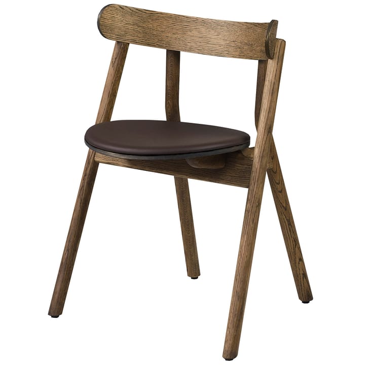 Oaki stoel leren zitting - Gerookt eikenhout - Northern