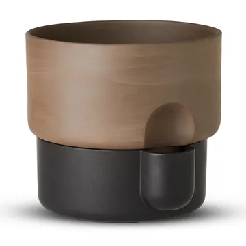 Oasis zelfwaterende bloempot groot Ø27.5 cm - Donkerbruin - Northern