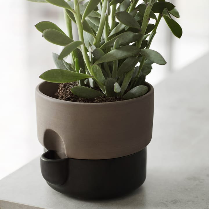 Oasis zelfwaterende bloempot klein Ø15 cm, Zwart Northern