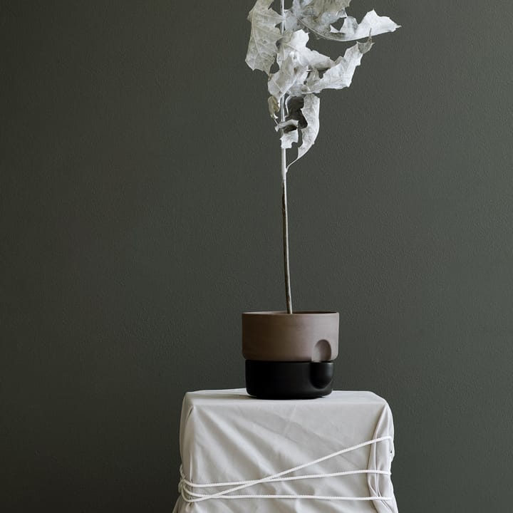 Oasis zelfwaterende bloempot klein Ø15 cm, Zwart Northern