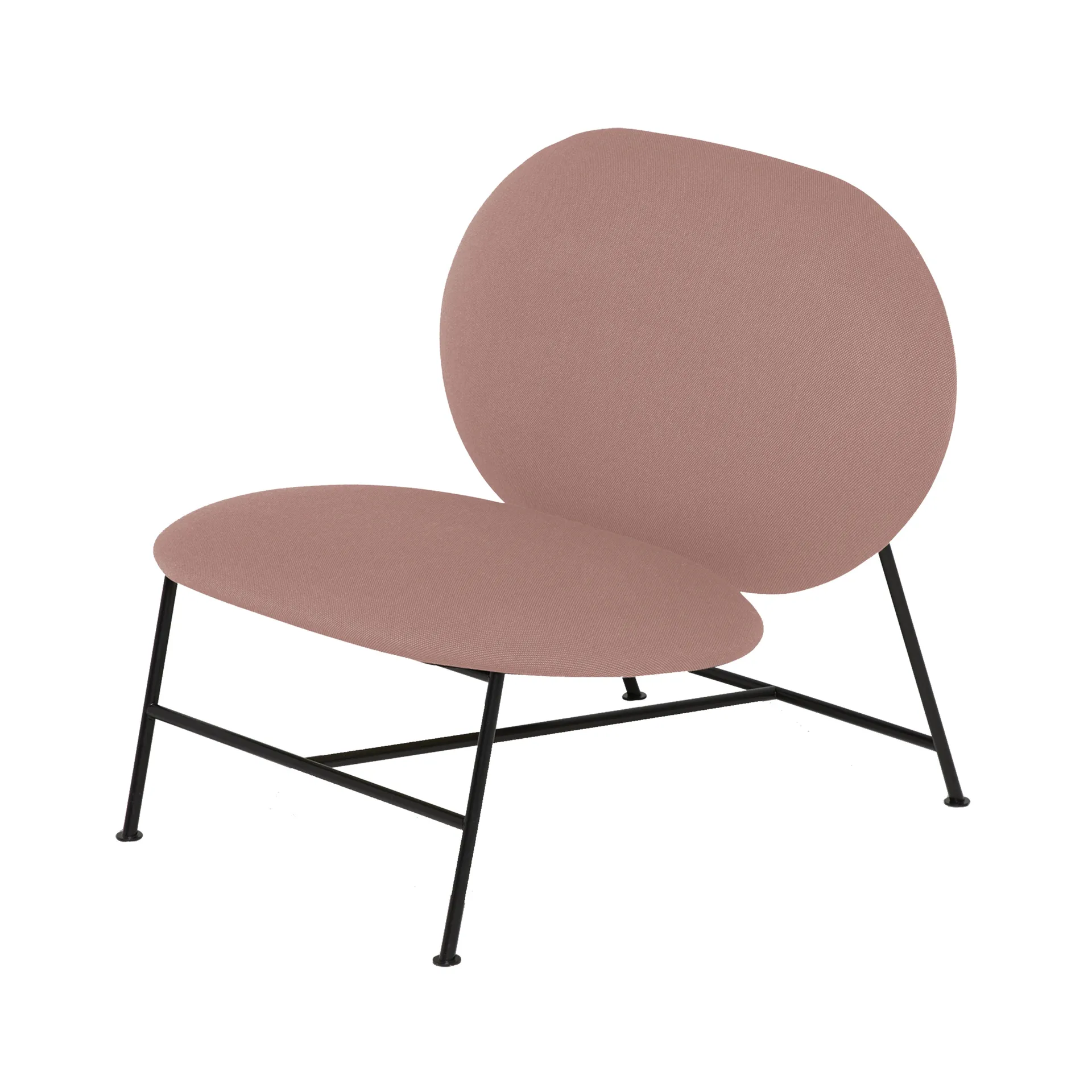 Oblong loungestoel, roze Northern