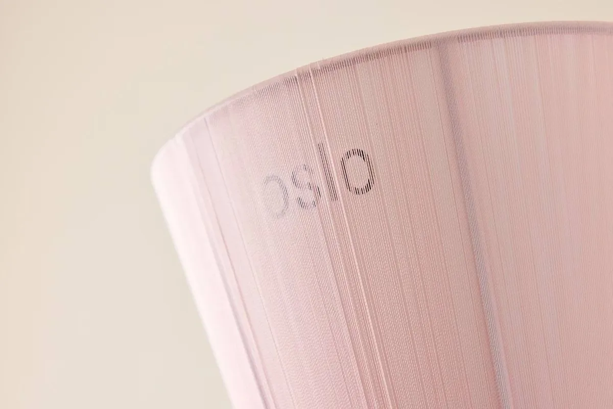 Oslo wood lampenkap voor vloerlamp limited edition, Muted pink Northern