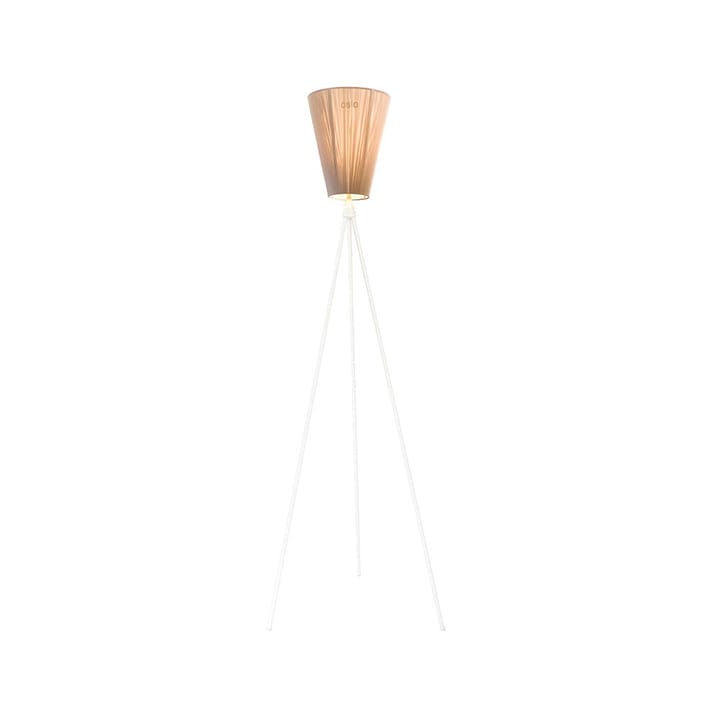 Oslo Wood Vloerlamp - beige, matwit onderstel - Northern