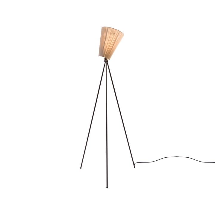 Oslo Wood Vloerlamp - beige, matzwart onderstel - Northern