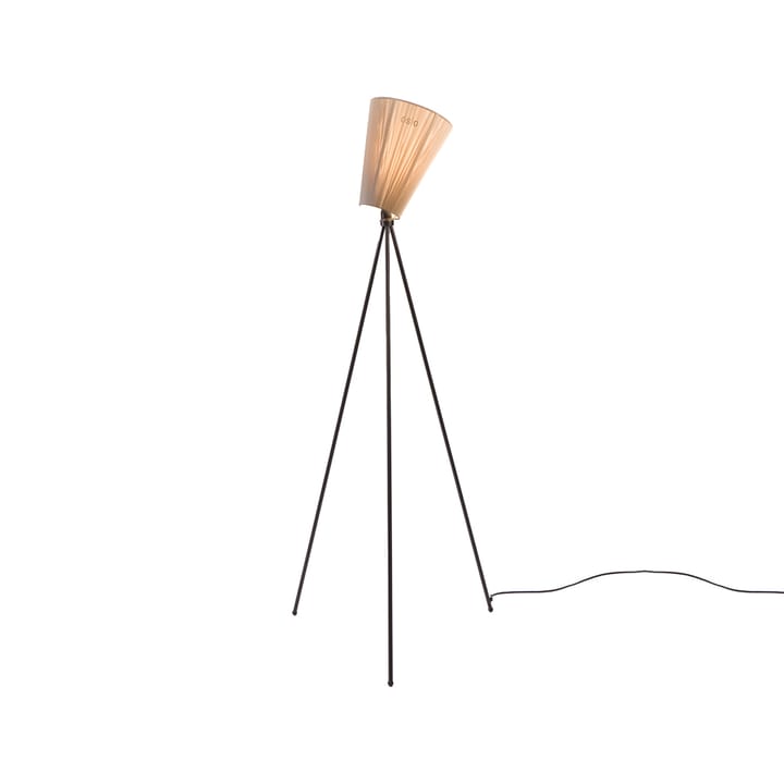 Oslo Wood Vloerlamp - beige, matzwart onderstel - Northern