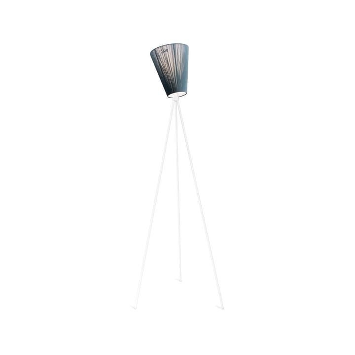 Oslo Wood Vloerlamp - green, matwit onderstel - Northern