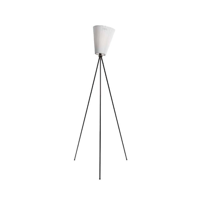 Oslo Wood Vloerlamp - white, matzwart onderstel - Northern