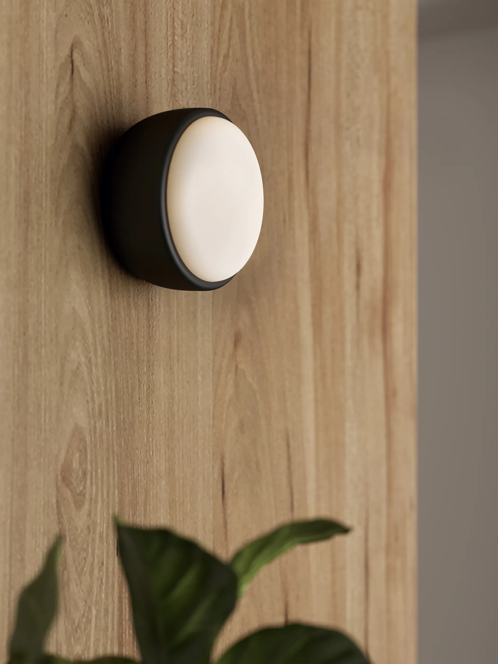 Over Me plafonnière Ø20 cm, Matzwart Northern